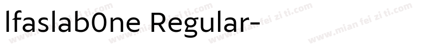 lfaslab0ne Regular字体转换